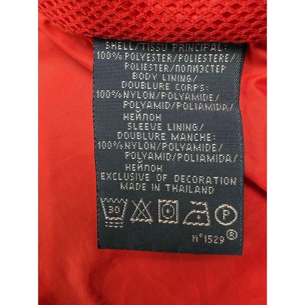 Polo Ralph Lauren Red Full Zip Jacket Windbreaker Nylon Mesh Lined Pony Men's M.